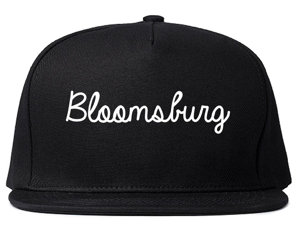 Bloomsburg Pennsylvania PA Script Mens Snapback Hat Black