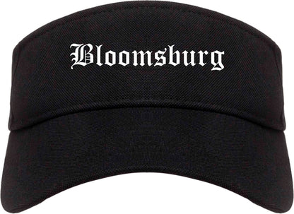 Bloomsburg Pennsylvania PA Old English Mens Visor Cap Hat Black