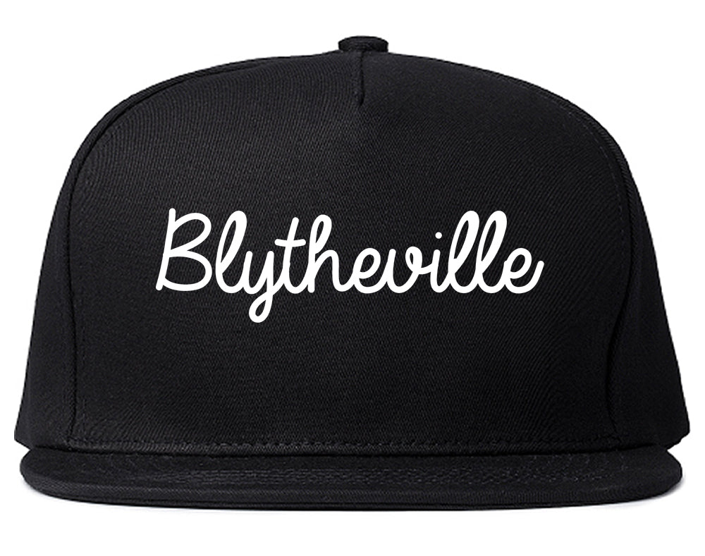 Blytheville Arkansas AR Script Mens Snapback Hat Black