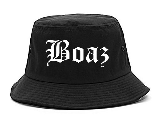 Boaz Alabama AL Old English Mens Bucket Hat Black