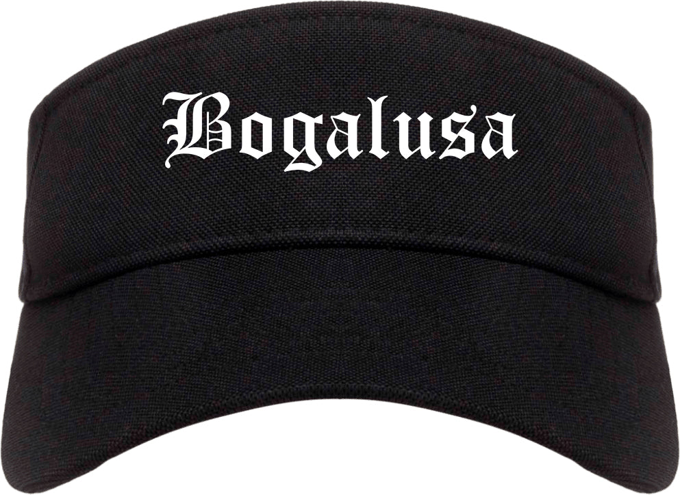 Bogalusa Louisiana LA Old English Mens Visor Cap Hat Black