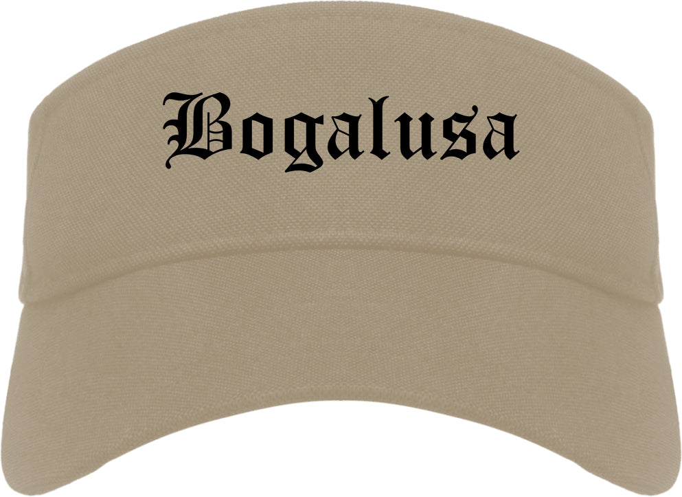 Bogalusa Louisiana LA Old English Mens Visor Cap Hat Khaki