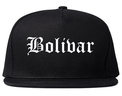 Bolivar Tennessee TN Old English Mens Snapback Hat Black