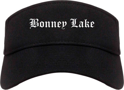 Bonney Lake Washington WA Old English Mens Visor Cap Hat Black