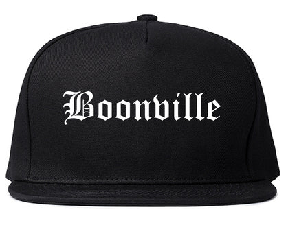 Boonville Missouri MO Old English Mens Snapback Hat Black