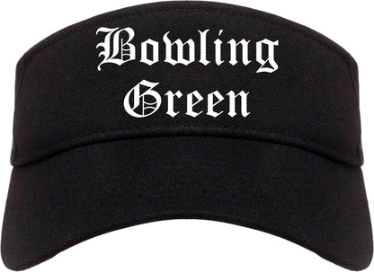 Bowling Green Kentucky KY Old English Mens Visor Cap Hat Black
