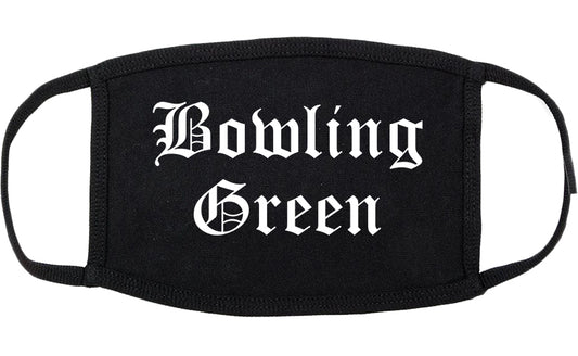 Bowling Green Missouri MO Old English Cotton Face Mask Black