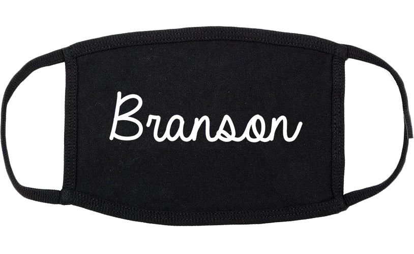 Branson Missouri MO Script Cotton Face Mask Black