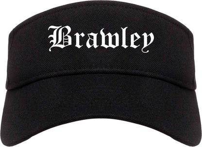 Brawley California CA Old English Mens Visor Cap Hat Black