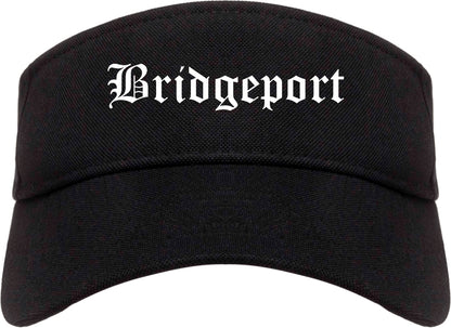 Bridgeport Pennsylvania PA Old English Mens Visor Cap Hat Black