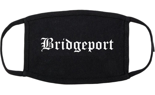 Bridgeport West Virginia WV Old English Cotton Face Mask Black