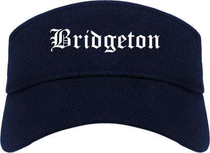 Bridgeton Missouri MO Old English Mens Visor Cap Hat Navy Blue