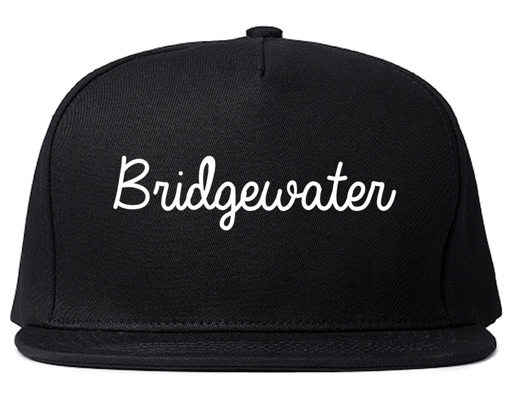 Bridgewater Virginia VA Script Mens Snapback Hat Black
