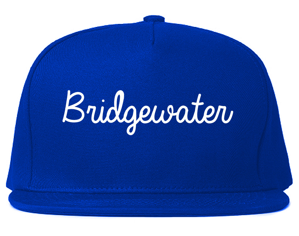Bridgewater Virginia VA Script Mens Snapback Hat Royal Blue