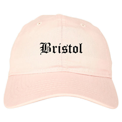 Bristol Pennsylvania PA Old English Mens Dad Hat Baseball Cap Pink