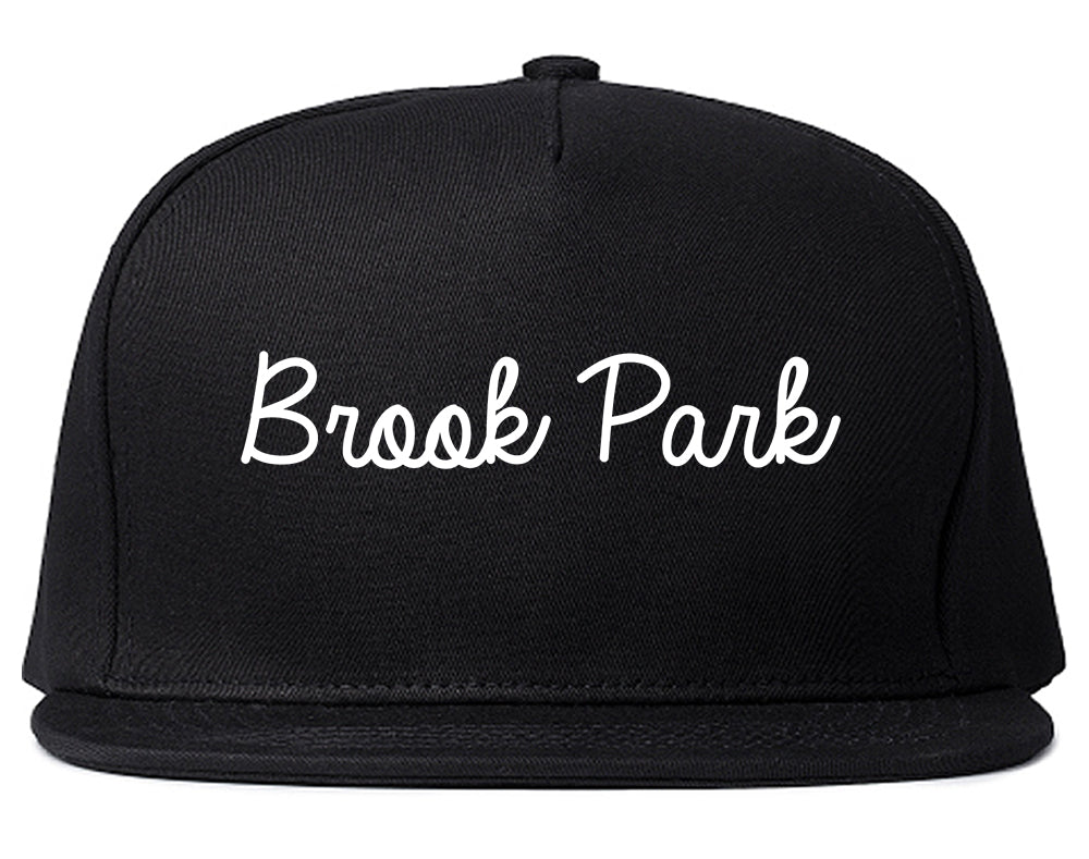 Brook Park Ohio OH Script Mens Snapback Hat Black