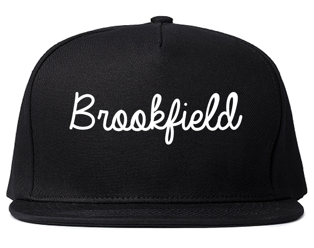 Brookfield Illinois IL Script Mens Snapback Hat Black