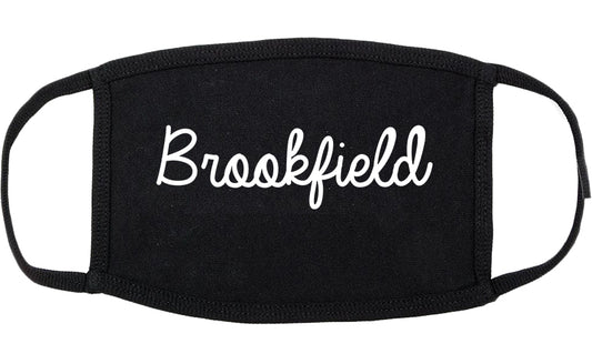 Brookfield Wisconsin WI Script Cotton Face Mask Black