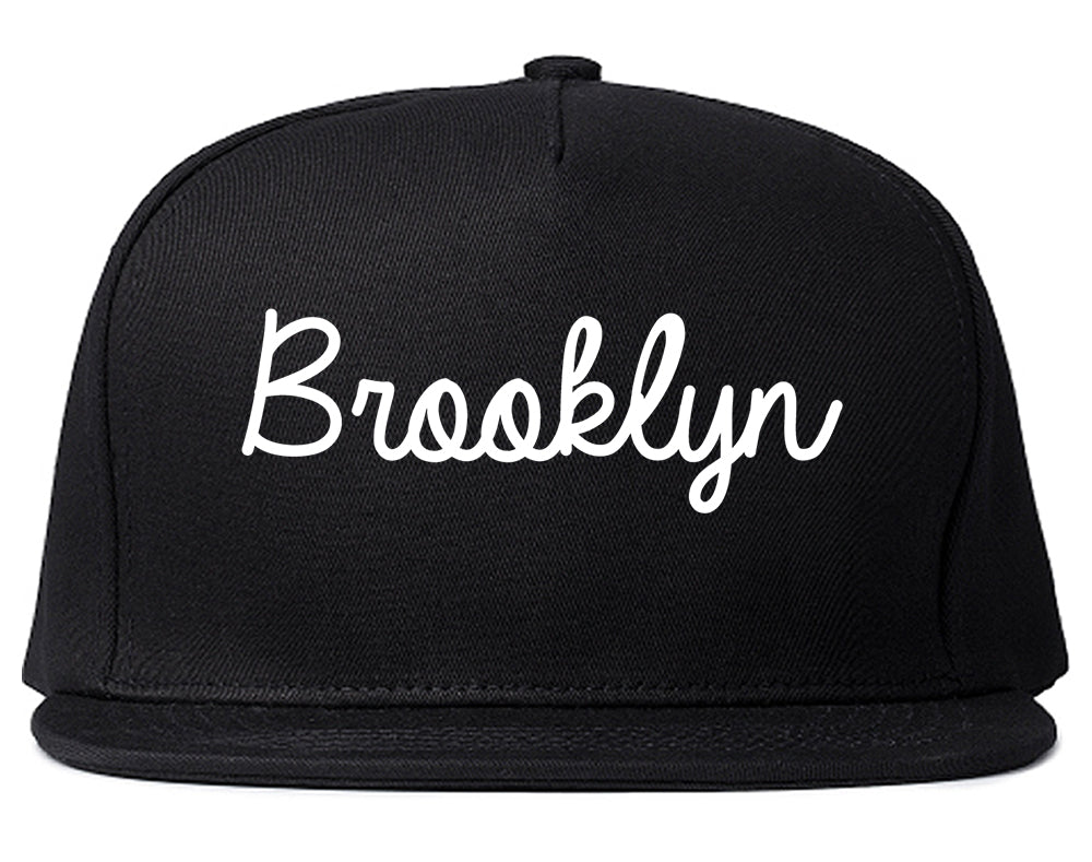 Brooklyn Ohio OH Script Mens Snapback Hat Black