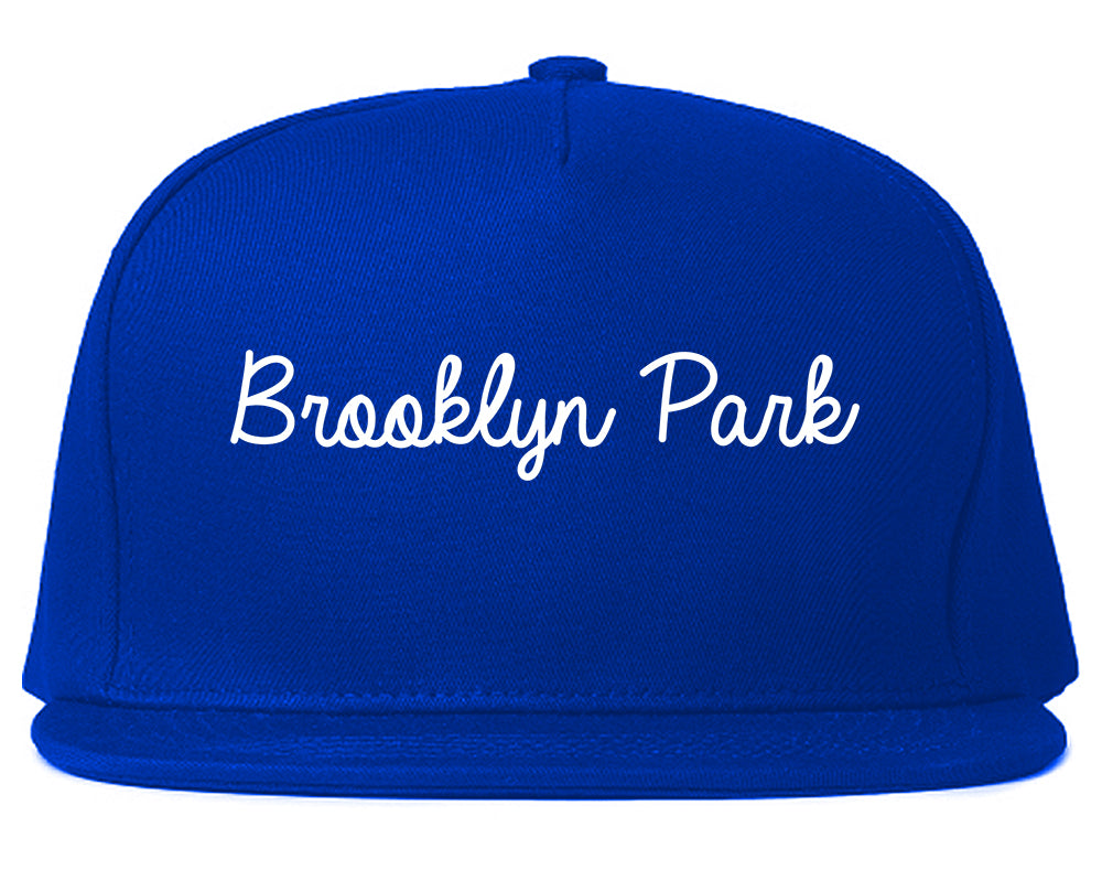 Brooklyn Park Minnesota MN Script Mens Snapback Hat Royal Blue