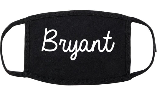 Bryant Arkansas AR Script Cotton Face Mask Black