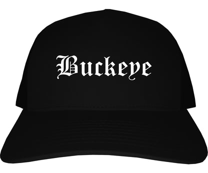 Buckeye Arizona AZ Old English Mens Trucker Hat Cap Black