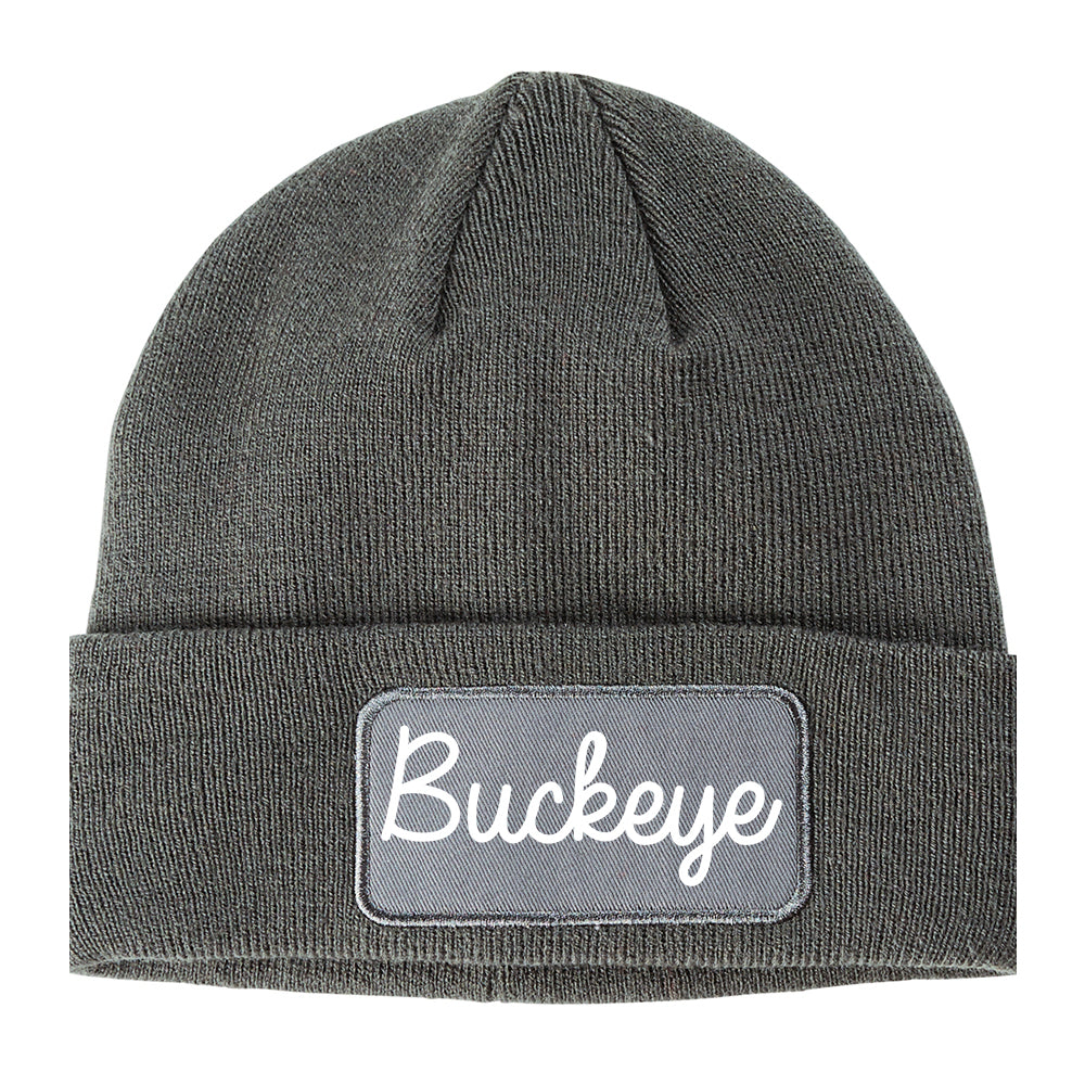 Buckeye Arizona AZ Script Mens Knit Beanie Hat Cap Grey