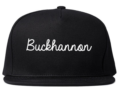 Buckhannon West Virginia WV Script Mens Snapback Hat Black