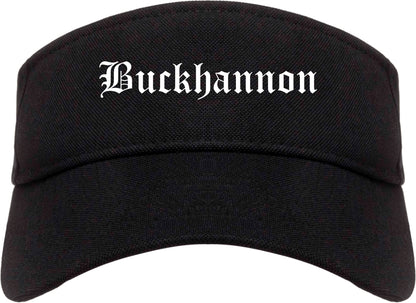 Buckhannon West Virginia WV Old English Mens Visor Cap Hat Black