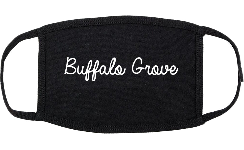 Buffalo Grove Illinois IL Script Cotton Face Mask Black