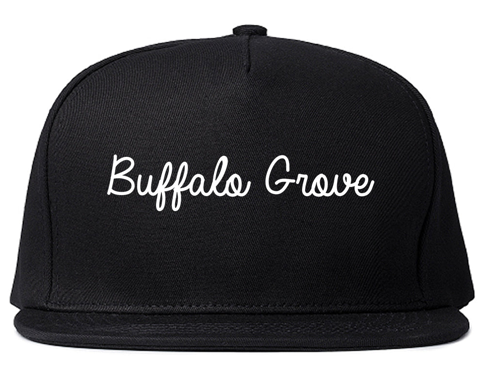 Buffalo Grove Illinois IL Script Mens Snapback Hat Black