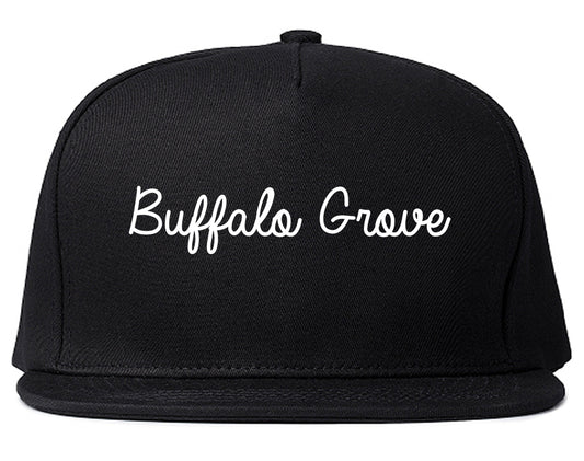 Buffalo Grove Illinois IL Script Mens Snapback Hat Black