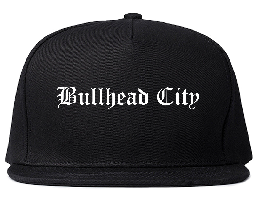 Bullhead City Arizona AZ Old English Mens Snapback Hat Black