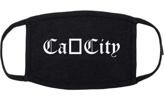 Cañon City Colorado CO Old English Cotton Face Mask Black