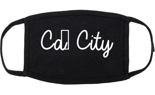 Cañon City Colorado CO Script Cotton Face Mask Black