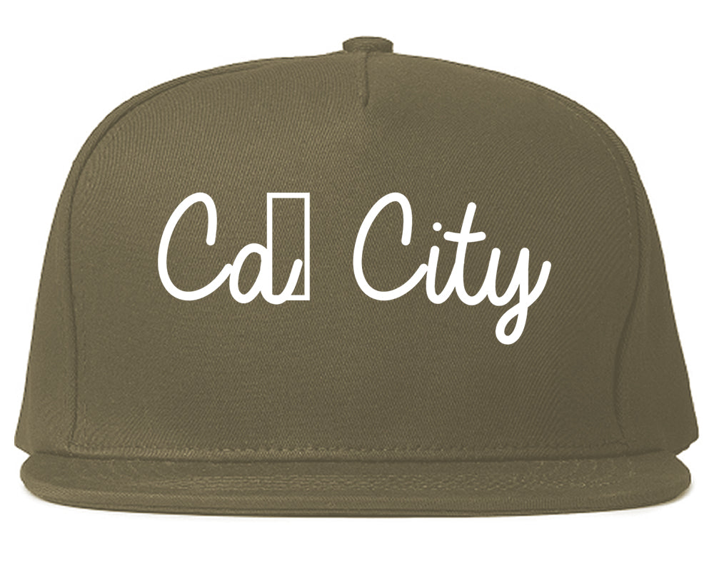 Cañon City Colorado CO Script Mens Snapback Hat Grey