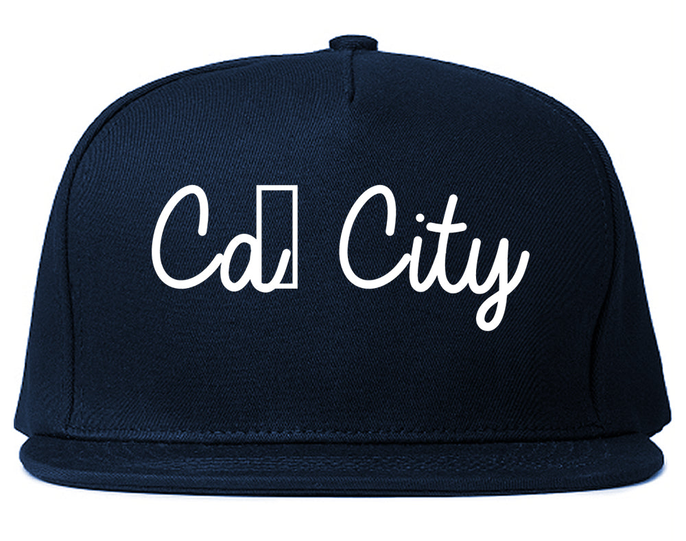 Cañon City Colorado CO Script Mens Snapback Hat Navy Blue