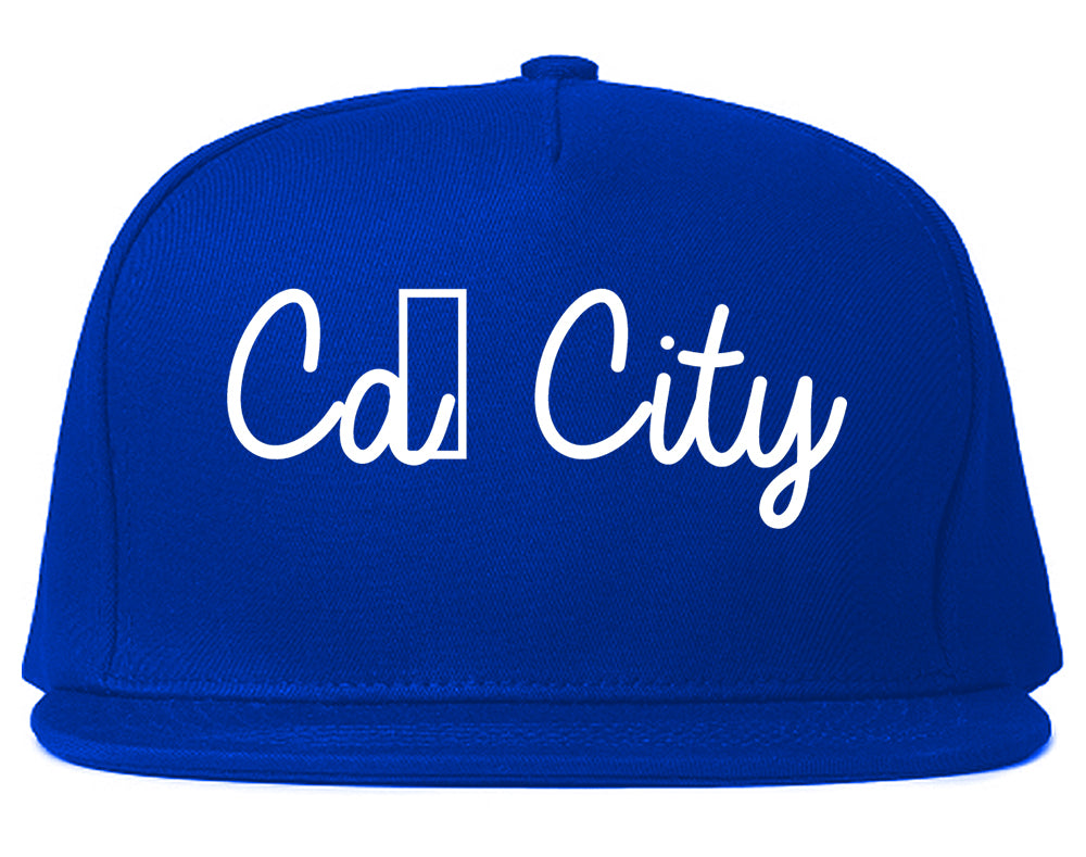 Cañon City Colorado CO Script Mens Snapback Hat Royal Blue
