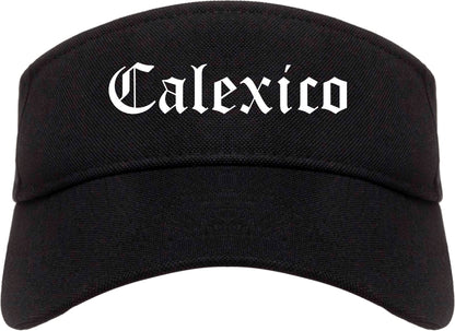 Calexico California CA Old English Mens Visor Cap Hat Black