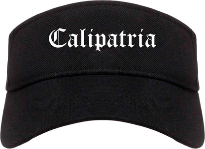 Calipatria California CA Old English Mens Visor Cap Hat Black