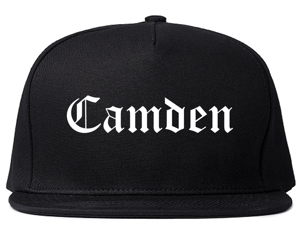 Camden South Carolina SC Old English Mens Snapback Hat Black