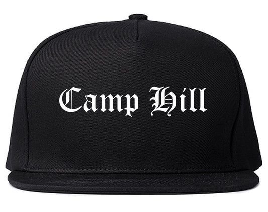 Camp Hill Pennsylvania PA Old English Mens Snapback Hat Black