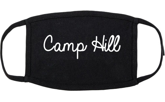 Camp Hill Pennsylvania PA Script Cotton Face Mask Black