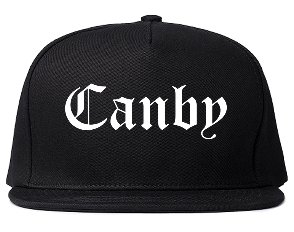 Canby Oregon OR Old English Mens Snapback Hat Black