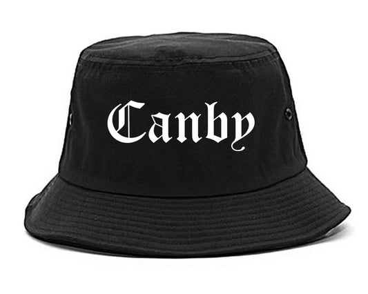 Canby Oregon OR Old English Mens Bucket Hat Black