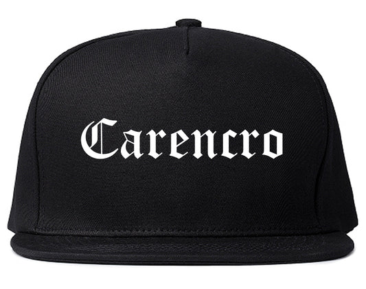 Carencro Louisiana LA Old English Mens Snapback Hat Black
