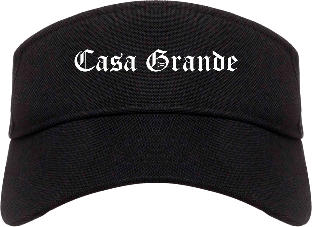 Casa Grande Arizona AZ Old English Mens Visor Cap Hat Black