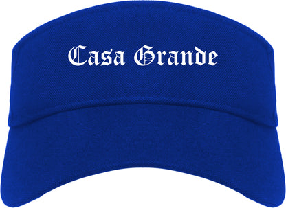 Casa Grande Arizona AZ Old English Mens Visor Cap Hat Royal Blue