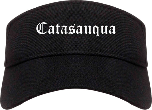 Catasauqua Pennsylvania PA Old English Mens Visor Cap Hat Black