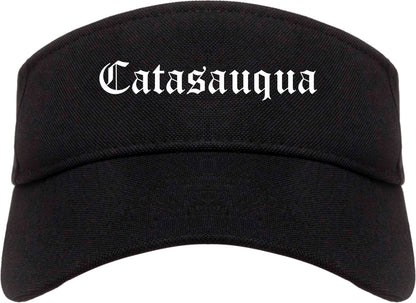 Catasauqua Pennsylvania PA Old English Mens Visor Cap Hat Black